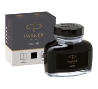 Parker QUINK Black Fountain Pen Ink 57ml Refill Bottle Vibrant & Smooth Flow