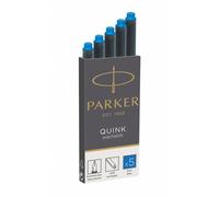 Parker Quink Cartridges Washable Blue Pack of 5