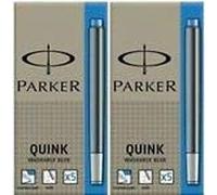 Parker Quink Cartridges Washable Blue x10