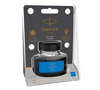 Parker QUINK Fountain Pen Ink Bottle | Washable Blue | 57 ml Fountain Pen Refill Blister Pack