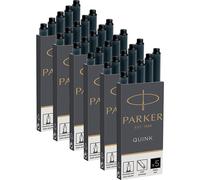 Parker Quink Fountain Pen Refill Ink Cartridges 30 Pack - Black Ink