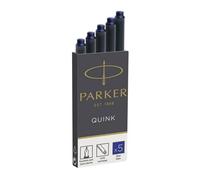 Parker Quink High Quality Permanent Ink Fountain Pen Refill Cartridges Pack of 5
