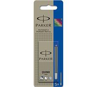 Parker Quink Ink Cartridges Permanent Blue/Black - Pack of 10