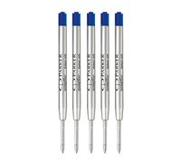Parker Quinkflow Ballpoint Pen Refill - Medium Tip - Blue Ink - Pack of 5