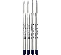 Parker QUINKflow Ballpoint Pen Refills - Medium Point - Black Ink - Pack of 4