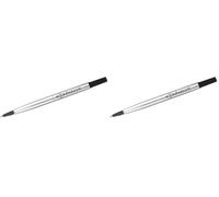 Parker Rollerball Pen Ink Refill | Fine | Black QUINK Ink | 1 Count (Pack of 2)