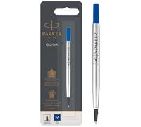 Parker Rollerball Pen Refill | Medium Tip | Blue QUINK Ink | 1 Count