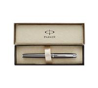 Parker S0908680 IM Premium Fountain Pen, Medium Nib - Chiselled Deep Gunmetal with Chrome Trim