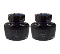 Parker S1162110 Fountain Pen Bottle Ink Quink Quink 1950375 Black 2 Piece Setaa