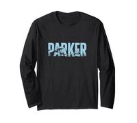 Parker Sea Waves - Personalized Name Ocean Beach Art Long Sleeve T-Shirt
