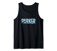 Parker Sea Waves - Personalized Name Ocean Beach Art Tank Top