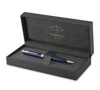 Parker Sonnet Ballpoint Pen | Blue Lacquer with Palladium Trim | Medium Point Black Ink | Gift Box