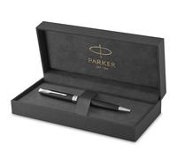 Parker Sonnet Ballpoint Pen | Matte Black Lacquer with Palladium Trim | Medium Point Black Ink | Gift Box
