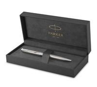 Parker Sonnet Ballpoint Pen | Stainless Steel with Palladium Trim | Medium Point Black Ink | Gift Box - Pack of 1aa