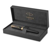 Parker Sonnet Matte Black & Gold Fountain Pen - M