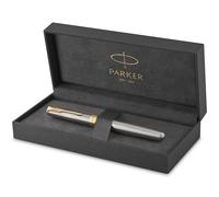 Parker Sonnet Fountain Pen | Stainless Steel with Gold Trim | Fine Nib | Gift Box