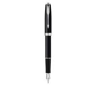Parker Sonnet Fountain Pen with Medium Nib - Black Lacquer Chrome Trim