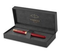 Parker Sonnet Rollerball Pen | Red Lacquer with Gold Trim | Fine Point Black Ink | Gift Box