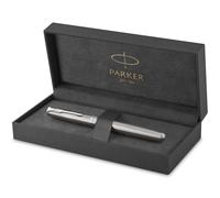 Parker Sonnet Rollerball Pen | Stainless Steel with Palladium Trim | Fine Point Black Ink | Gift Box