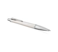 Parker Urban Ballpoint Pen | Premium Pearl Metal Chiselled | Medium Point Blue Ink | Gift Box