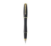 Parker Urban Black Gold Trim Medium Nib Fountain Pen - Gift Boxed