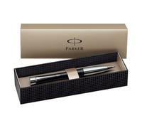Parker Urban Chrome Trim Ballpoint Pen with Medium Nib - Black, Gift Boxed