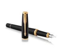 Parker Urban Fountain Pen | Muted Black with Gold Trim | Fine Nib with Blue Ink | Gift Box