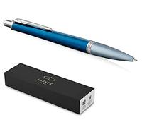 Parker Urban Premium Metal Ballpoint Pen - Dark Blue Barrel - Black Ink - Gift Boxed