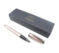 Parker Urban Premium Metal Rollerball Pen - Metallic Pink Pastel Chiselled with Gunmetal Trim - Black Ink - Gift Boxed