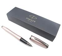 Parker Urban Premium Metal Rollerball Pen - Metallic Pink Pastel Chiselled with Gunmetal Trim - Black Ink - Gift Boxed