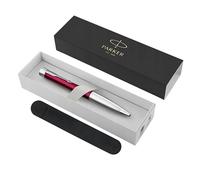 Parker Urban Twist Ballpoint Pen | Magenta with Chrome Trim | Medium Point Blue Ink Refill | Gift Box with Velvet Case
