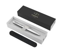Parker Urban Twist Ballpoint Pen | Metro Metallic with Chrome Trim | Medium Point Blue Ink Refill | Gift Box with Velvet Case