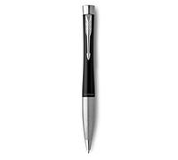 Parker Urban Twist Ballpoint Pen | Muted Black with Chrome Trim | Medium Point Blue Ink Refill | Gift Box