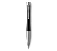 Parker Urban Twist Ballpoint Pen | Muted Black with Chrome Trim | Medium Point Blue Ink Refill | Gift Box