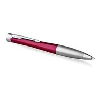 Parker Urban Twist Ballpoint Pen | Vibrant Magenta with Chrome Trim | Medium Point Blue Ink Refill | Gift Box