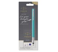 Parker Vector Fountain Pen and Blue Ink Cartridges Pack of 5
