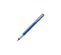 Parker Vector Fountain Pen | Blue with Chrome Trim | Medium Nib | Blue Ink | Hangtab