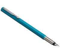 Parker Vector Fountain Pen | Emerald with Chrome Trim | Medium Nib | Blue Ink | Hangtab