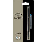 Parker Vector Stainless Steel Medium Nib Fountain Pen