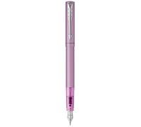 Parker Vector XL Fountain Pen | Metallic Lilac Lacquer | Medium Nib with Blue Ink Refill | Gift Box