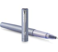 Parker Vector XL Rollerball Pen | Metallic Silver-Blue Lacquer on Brass | Fine