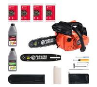 ParkerBrand 26Cc Petrol Chainsaw Pack + 4 X Chains + 2 X Bars + Oils + More