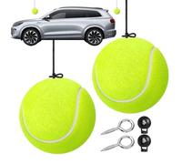 Parking Aid for Car Garage - 2 Pieces Tennis Ball with Rope for Car Stopping, Accurate Vehicle Guide for Home, SUV, Camping, Car, Safety Car, Villa Driver