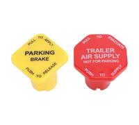 Parking and Air Brake Knobs for Peterbilt, and Star Trucks - Durable Yellow and Red Replacement Knobs
