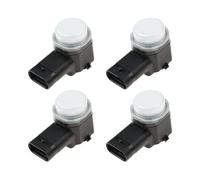Parking Assist Sensor Car Pdc Assist Object Parking Distance Control Sensor Reverse Assist Radar Parking Assistance Cj5t15k859aaw(Red,4pcs)(4pcs/White)