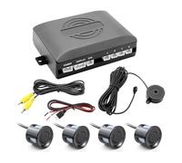 Parking Assist Sensor Car Rear Reversing Radar Dual Core CPU Video Parking Sensor Reverse Backup Assistance Monitor Digital Display(Black)