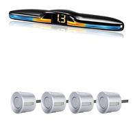 Parking Assist Sensor Car Rear Reversing Radar Multiple Parking Sensor Kit Backlight Display Backup Monitor Detector Assistant 4/6/8(Silver,6)