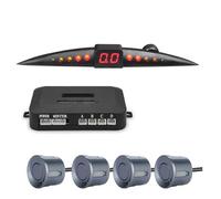 Parking Assist Systems Car Blind Spot Monitors 12V Parking Sensor Kit 22mm Parktronic LCD Display Beep Reverse Backup Radar Monitor Systems 4 Sensors(Grey)