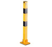 Parking Barrier Driveway Stopper - Durable Security Bollard Posts for Effective Home or Commercial Parking Space Control, 2pcs, 27.6 inches Long