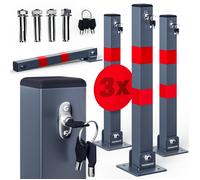 Parking Bollard 3Pcs Set Foldable